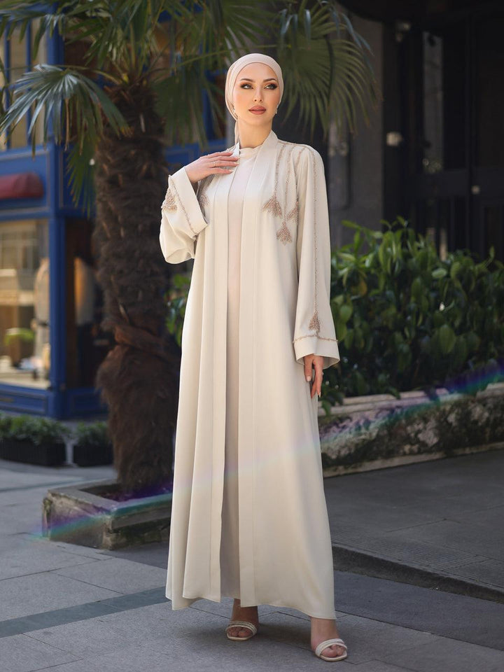 tesettur-abiye-Alima Abaya Tesettür Takım-ModaZehrada
