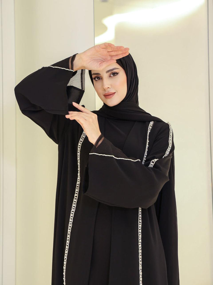 tesettur-abiye-Anyeja Abaya Tesettür Takım-ModaZehrada
