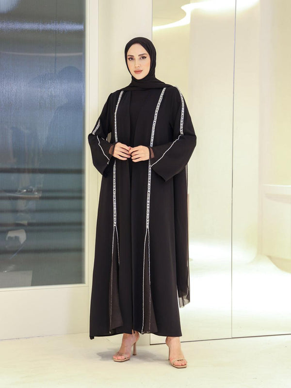 tesettur-abiye-Anyeja Abaya Tesettür Takım-ModaZehrada