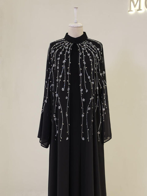 tesettur-abiye-Ceyda Tesettür Abaya-ModaZehrada