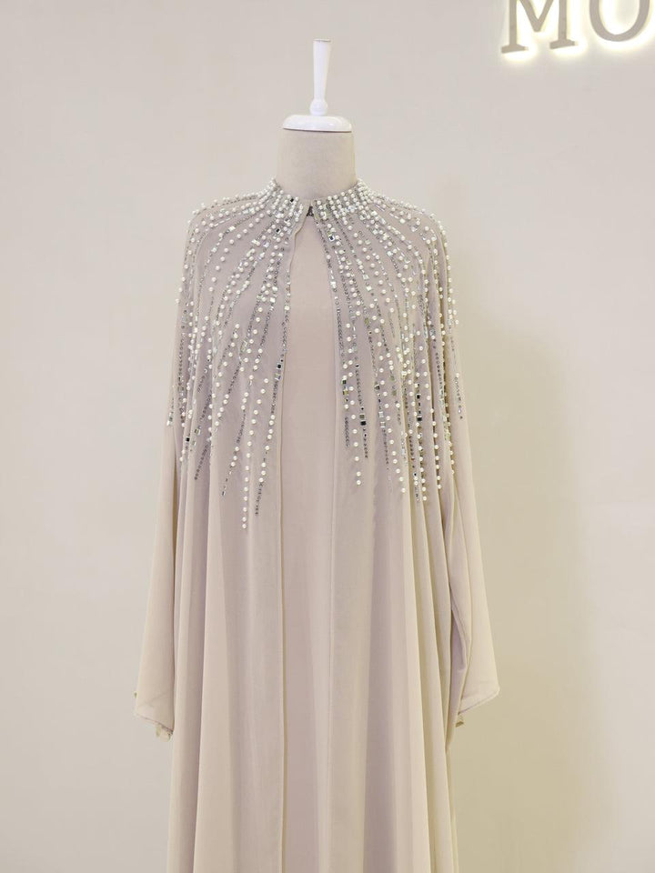 tesettur-abiye-Coral Abaya Tesettür Takım-ModaZehrada