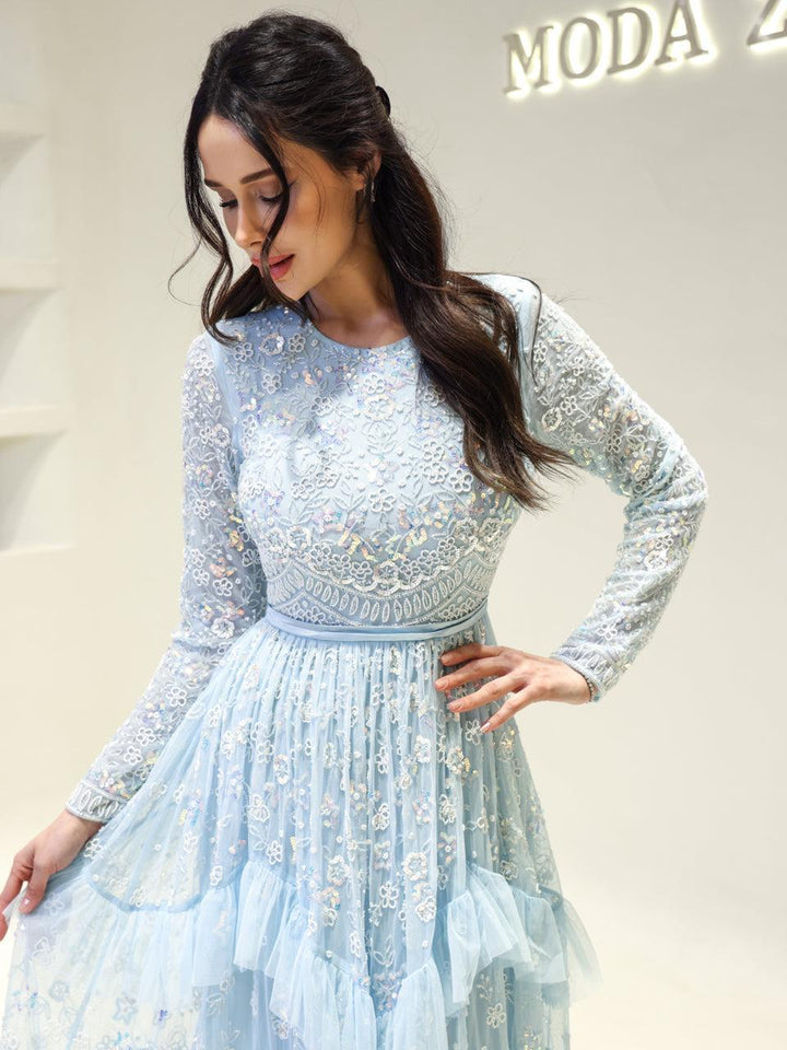tesettur-abiye-Couture Bare Tesettür Abiye-ModaZehrada