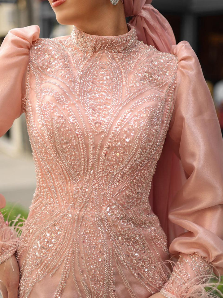 tesettur-abiye-Couture Dilay Tesettür Abiye-ModaZehrada