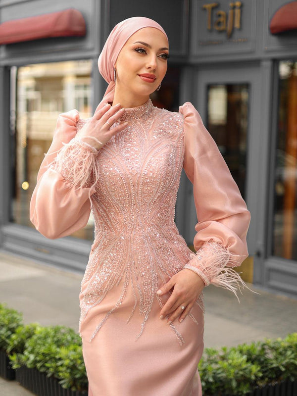 tesettur-abiye-Couture Dilay Tesettür Abiye-ModaZehrada