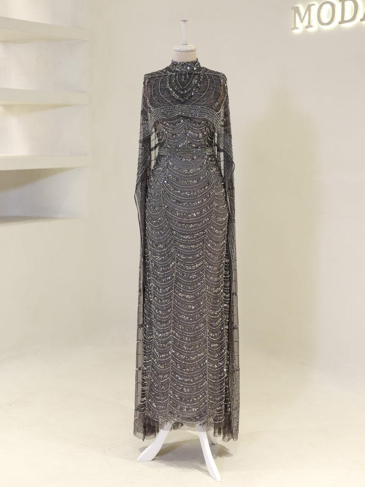 tesettur-abiye-Couture Escalera Abiye-ModaZehrada