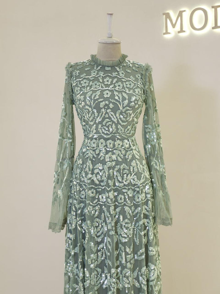 tesettur-abiye-Couture Goldie Tesettür Abiye-ModaZehrada