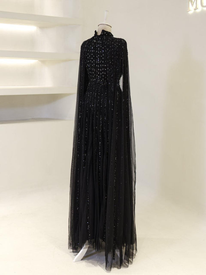 tesettur-abiye-Couture Gown Tesettür Abiye-ModaZehrada