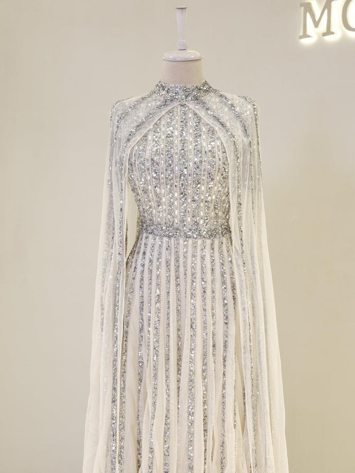 tesettur-abiye-Couture Gown Tesettür Abiye-ModaZehrada