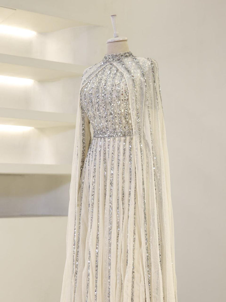 tesettur-abiye-Couture Gown Tesettür Abiye-ModaZehrada