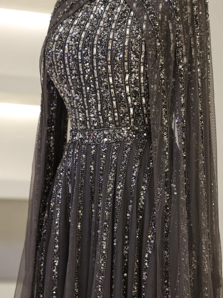 tesettur-abiye-Couture Gown Tesettür Abiye-ModaZehrada
