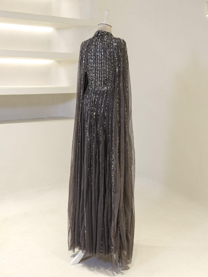 tesettur-abiye-Couture Gown Tesettür Abiye-ModaZehrada