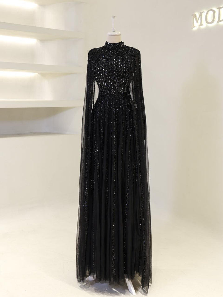 tesettur-abiye-Couture Gown Tesettür Abiye-ModaZehrada