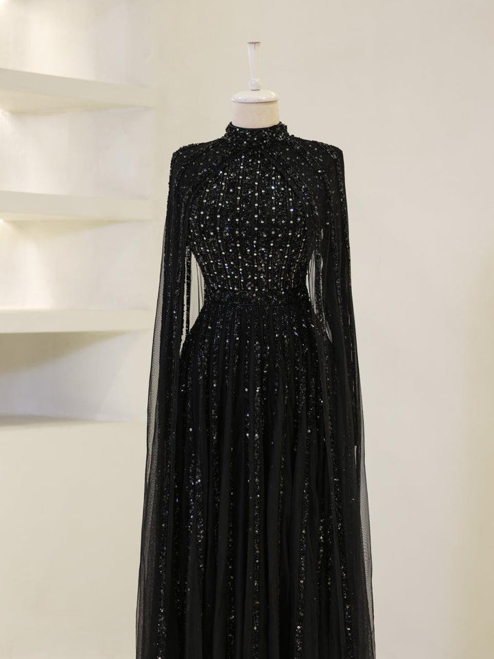tesettur-abiye-Couture Gown Tesettür Abiye-ModaZehrada