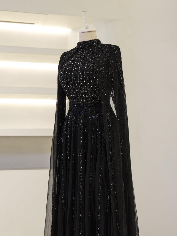 tesettur-abiye-Couture Gown Tesettür Abiye-ModaZehrada