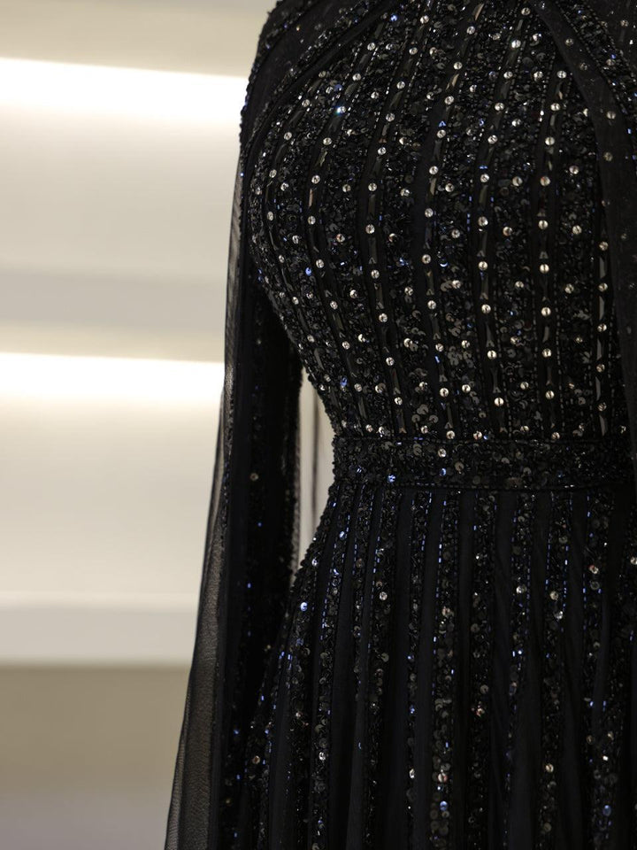 tesettur-abiye-Couture Gown Tesettür Abiye-ModaZehrada