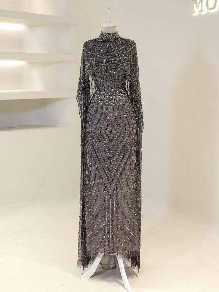 tesettur-abiye-Couture Joven Tesettür Abiye-ModaZehrada