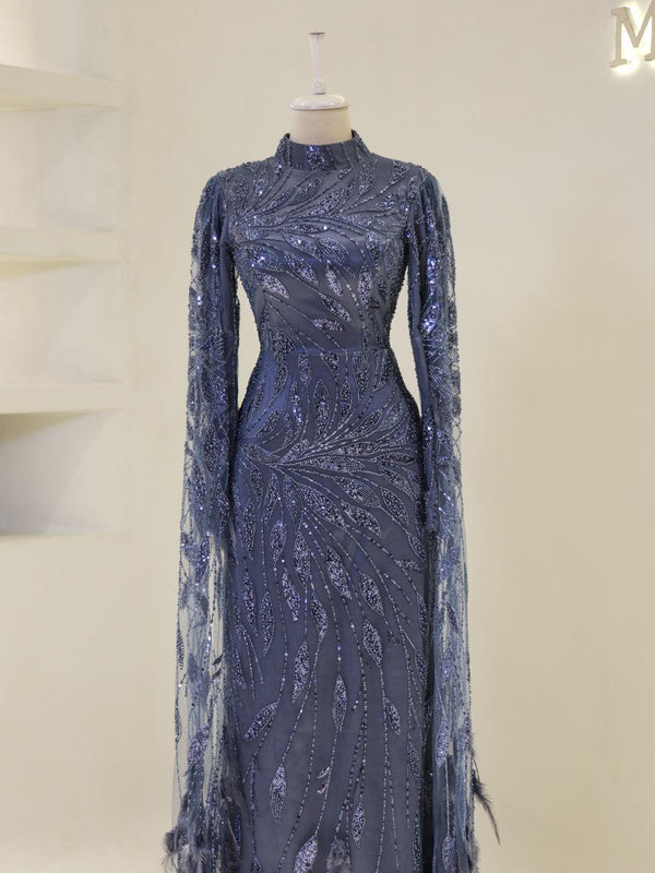 tesettur-abiye-Couture Lumira Tesettür Abiye-ModaZehrada