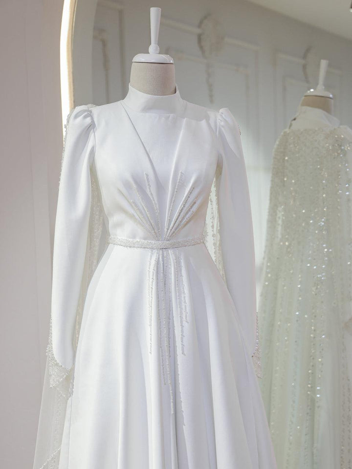 tesettur-abiye-Couture Maiza Tesettür Gelinlik-ModaZehrada