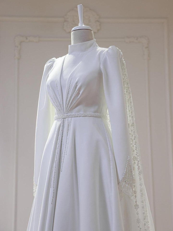 tesettur-abiye-Couture Maiza Tesettür Gelinlik-ModaZehrada