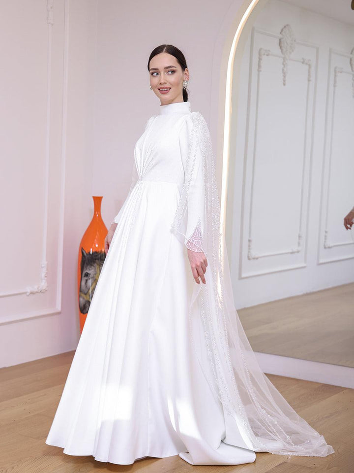 tesettur-abiye-Couture Maiza Tesettür Gelinlik-ModaZehrada