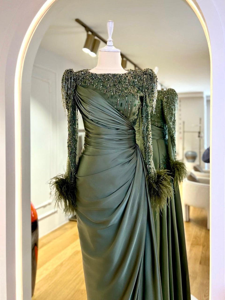 tesettur-abiye-Couture Mathilda Tesettür Abiye-ModaZehrada