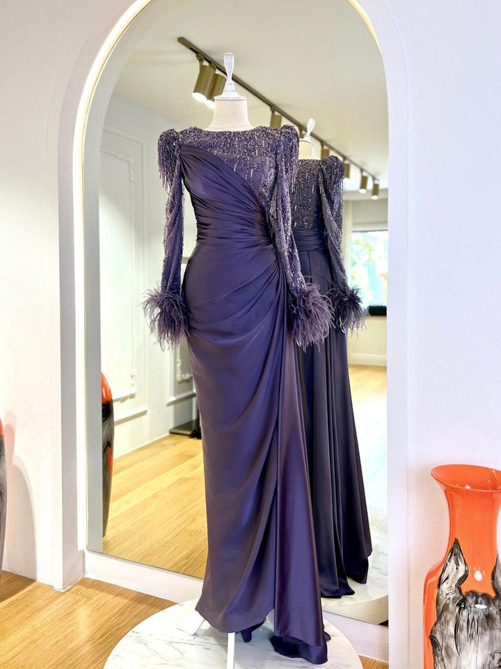 tesettur-abiye-Couture Mathilda Tesettür Abiye-ModaZehrada