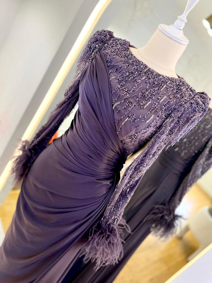 tesettur-abiye-Couture Mathilda Tesettür Abiye-ModaZehrada