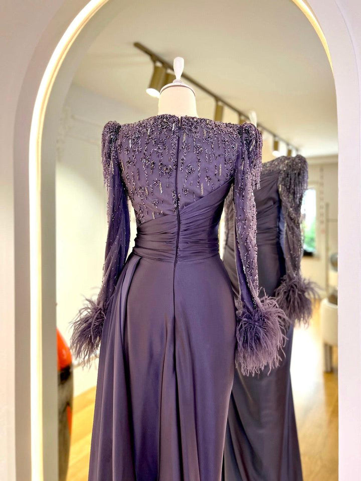 tesettur-abiye-Couture Mathilda Tesettür Abiye-ModaZehrada