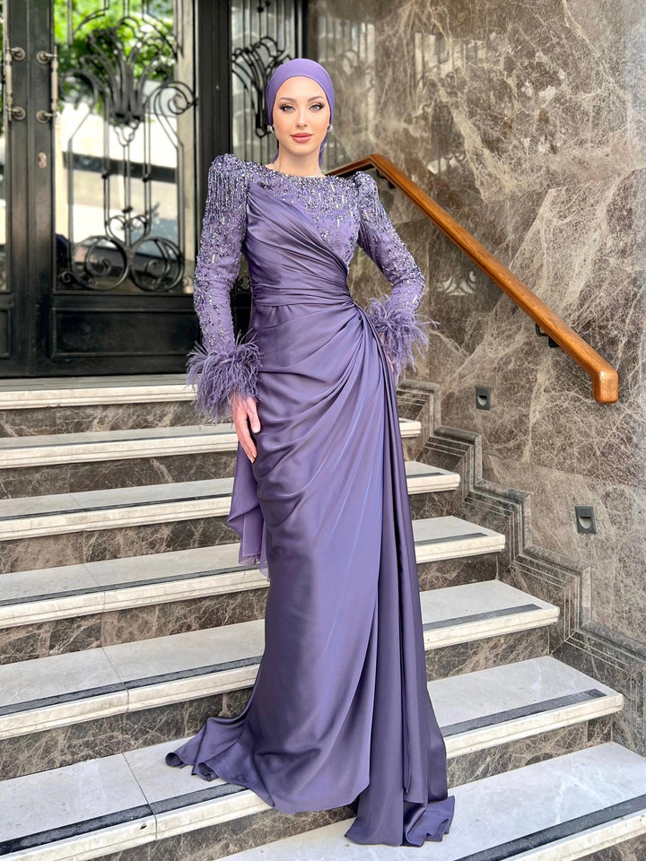 tesettur-abiye-Couture Mathilda Tesettür Abiye-ModaZehrada