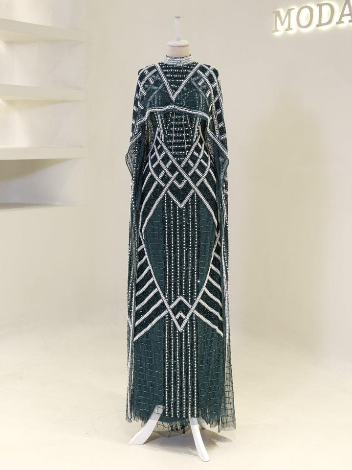 tesettur-abiye-Couture Monaco Tesettür Abiye-ModaZehrada