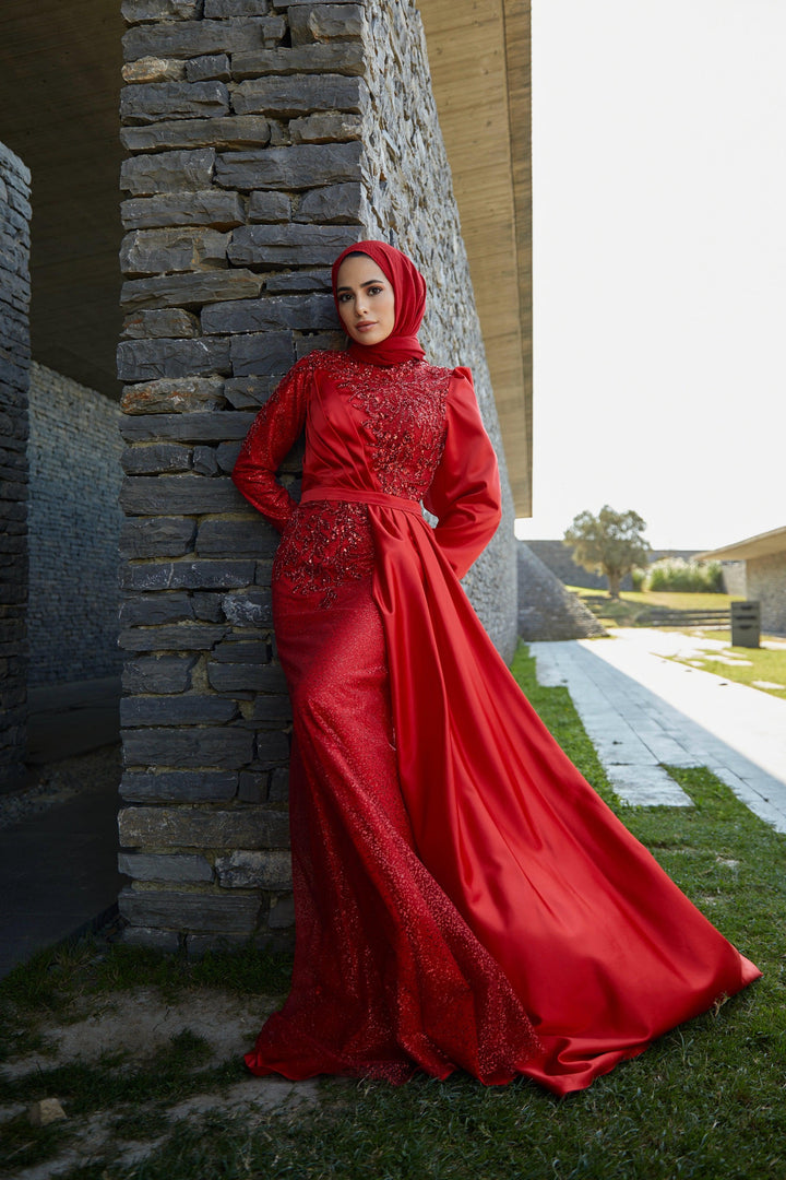 tesettur-abiye-Couture Noura Tesettür Abiye-ModaZehrada