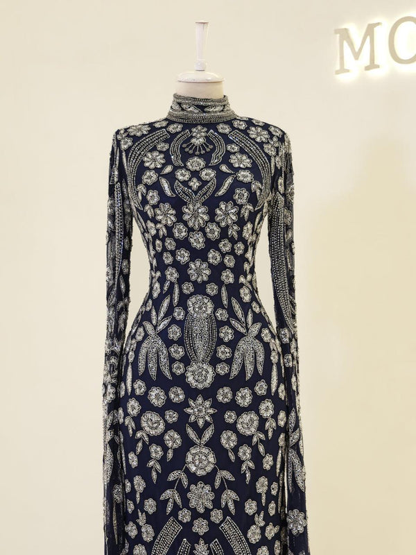 tesettur-abiye-Couture Virelle Tesettür Abiye-ModaZehrada