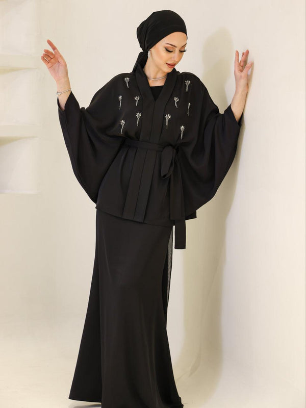 tesettur-abiye-Kimono Takım-ModaZehrada