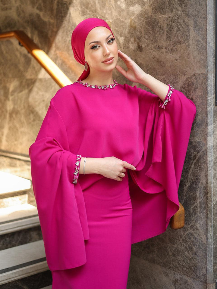 tesettur-abiye-Nilüfer Tesettür Takım-ModaZehrada