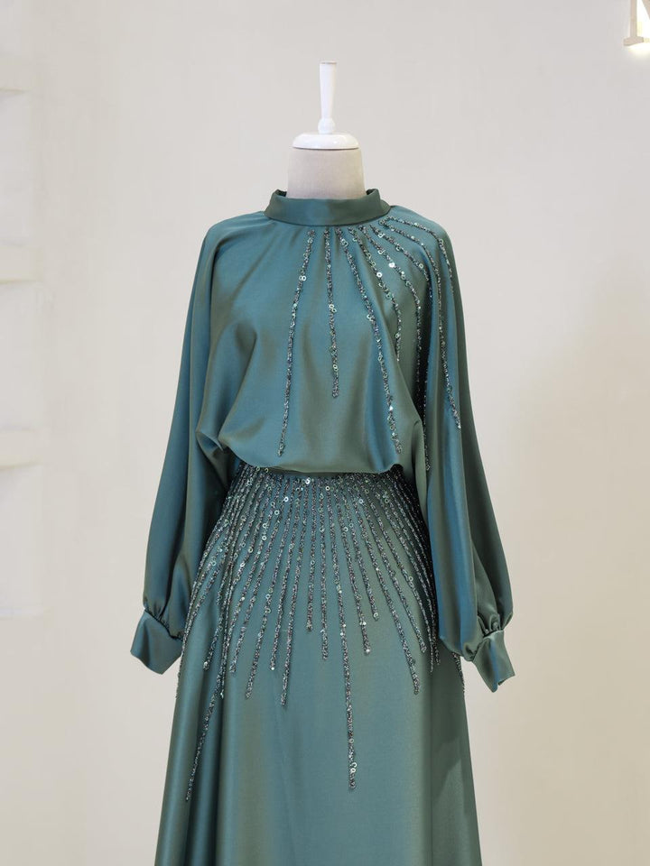 tesettur-abiye-Saba Tesettür Takım-ModaZehrada