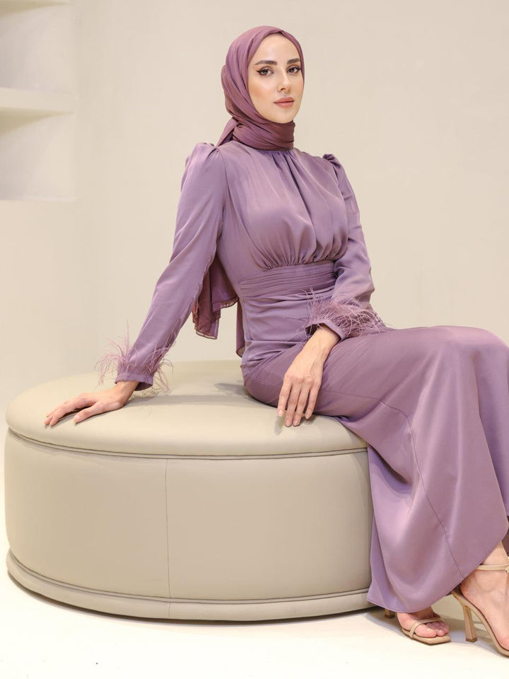tesettur-abiye-Saten Amanda Tesettür Abiye-ModaZehrada