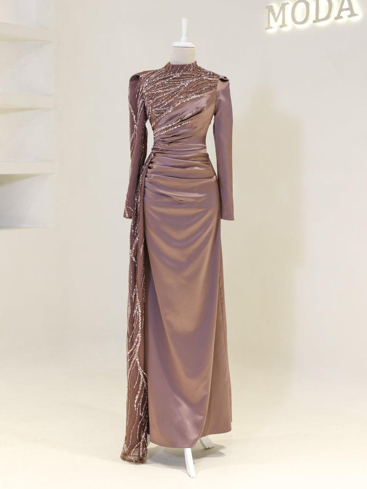 tesettur-abiye-Tasarım Sedef Tesettür Abiye-ModaZehrada