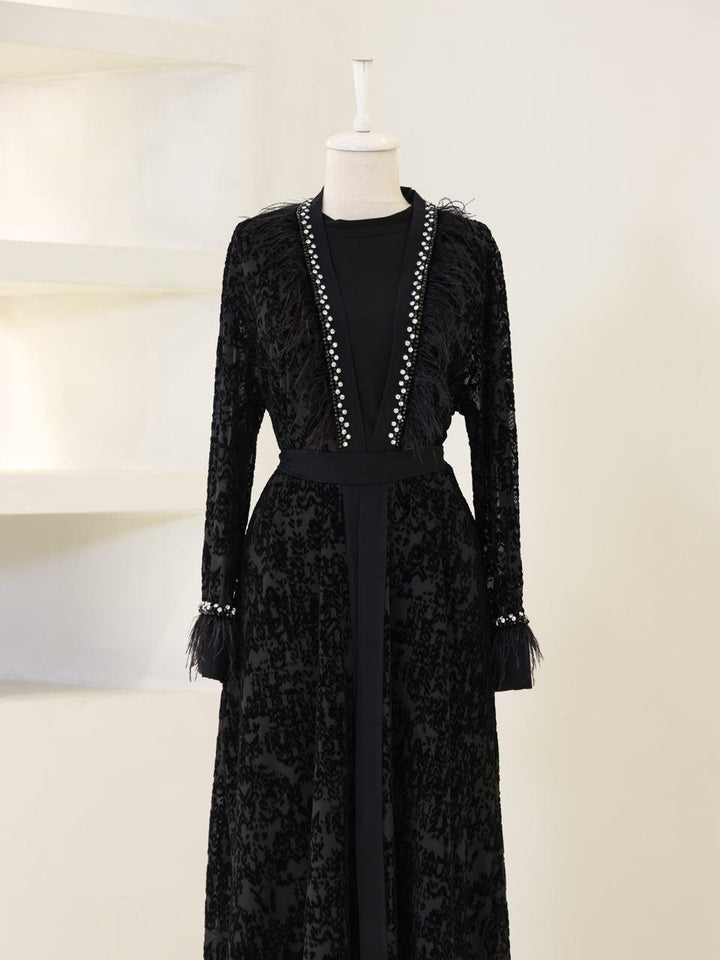 tesettur-abiye-Wilde Abaya Tesettür Takım-ModaZehrada