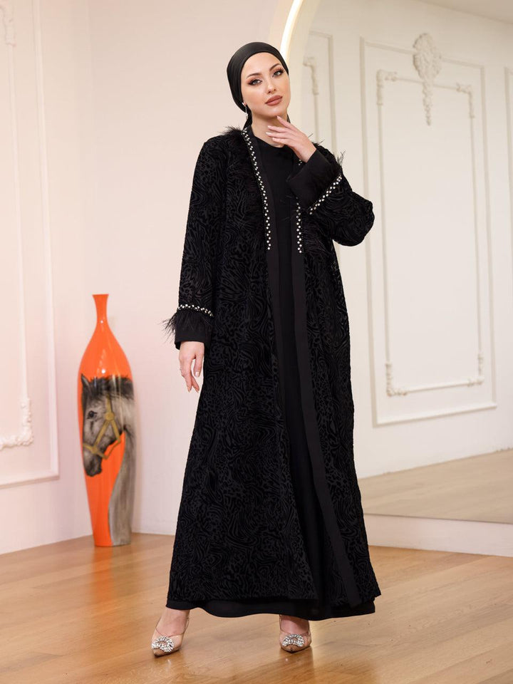 tesettur-abiye-Wilde Abaya Tesettür Takım-ModaZehrada
