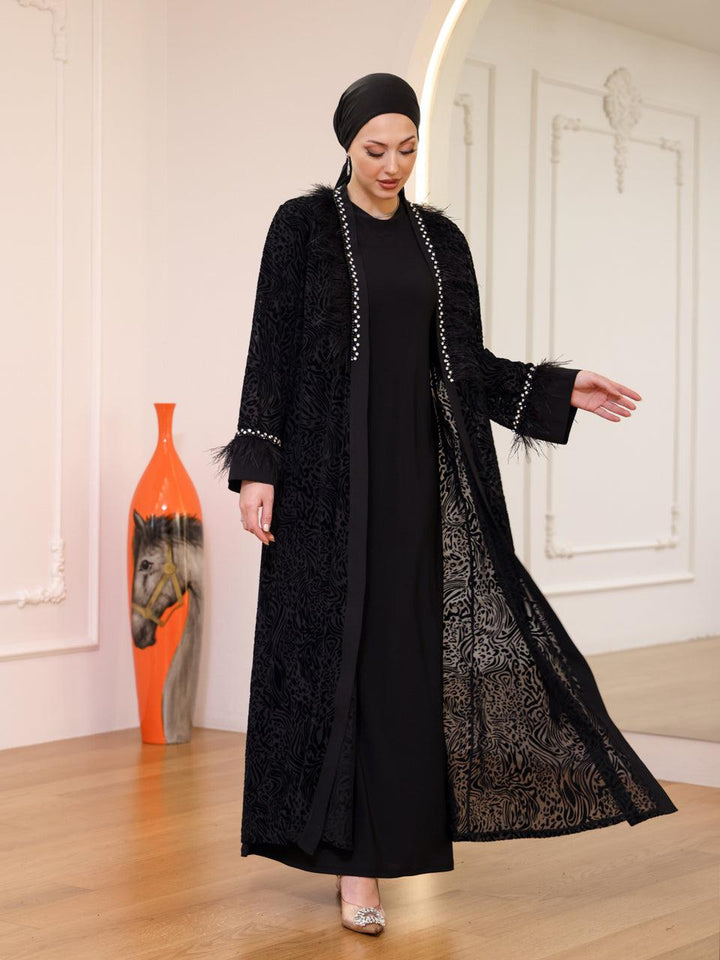 tesettur-abiye-Wilde Abaya Tesettür Takım-ModaZehrada